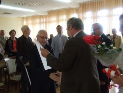 Wręczenie dyplomu Honorowego Członkostwa ks. prał. Tadeuszowi Zabornemu z Rypina